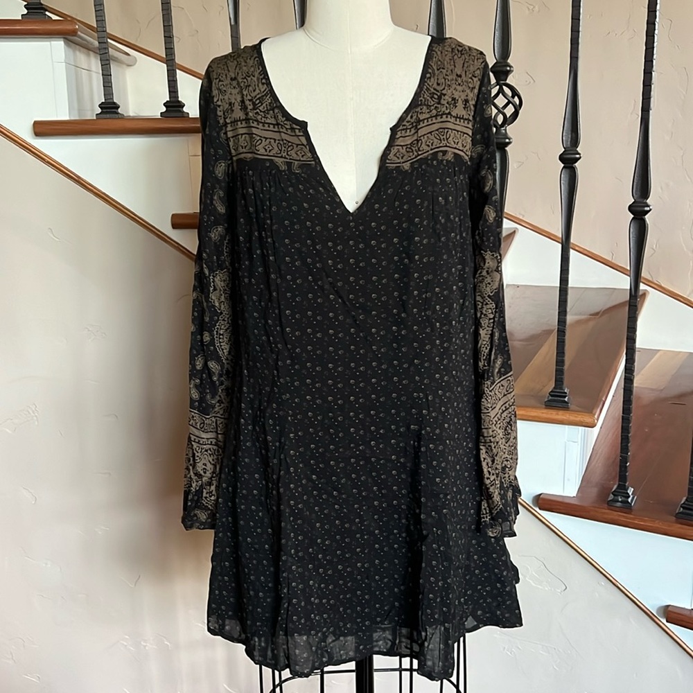 Free People Mini bell sleeved dress size:XS